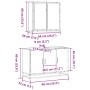 Set de muebles baño 2 pzas madera contrachapada roble ahumado von , Badezimmermöbel - Ref: Foro24-3300892, Preis: 159,44 €, R...