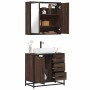 Set de muebles baño 2 pzas madera contrachapada marrón roble von , Badezimmermöbel - Ref: Foro24-3300899, Preis: 156,49 €, Ra...