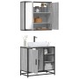 Set de muebles de baño 2 pzas madera contrachapada gris sonoma von , Badezimmermöbel - Ref: Foro24-3300908, Preis: 158,00 €, ...