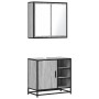Set de muebles de baño 2 pzas madera contrachapada gris sonoma von , Badezimmermöbel - Ref: Foro24-3300908, Preis: 158,00 €, ...