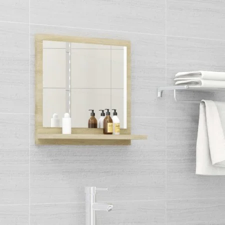 Oak-colored plywood bathroom mirror 40x10.5x37 cm by vidaXL, bathroom vanities - Ref: Foro24-804556, Price: 25,69 €, Discount: %