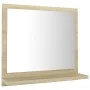 Badezimmerspiegel aus eichenfarbenem Sperrholz, 40 x 10,5 x 37 cm von vidaXL, Badezimmerwaschtische - Ref: Foro24-804556, Pre...