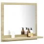 Oak-colored plywood bathroom mirror 40x10.5x37 cm by vidaXL, bathroom vanities - Ref: Foro24-804556, Price: 25,69 €, Discount: %