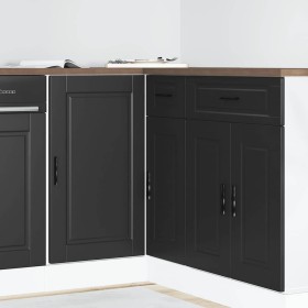 Mueble bajo de cocina Porto madera contrachapada negro by , Kitchen cabinets - Ref: Foro24-854299, Price: 80,13 €, Discount: %