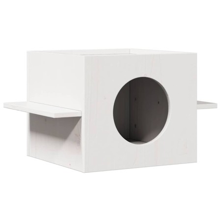 Casa para gatos de madera maciza de pino blanco 51x35x30 cm von , Katzenmöbel - Ref: Foro24-859305, Preis: 40,56 €, Rabatt: %