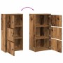 Estantería madera de ingeniería color envejecido 40x24x77 cm by , Bookcases and shelves - Ref: Foro24-860371, Price: 50,81 €,...