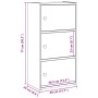 Estantería madera de ingeniería color envejecido 40x24x77 cm by , Bookcases and shelves - Ref: Foro24-860371, Price: 50,81 €,...