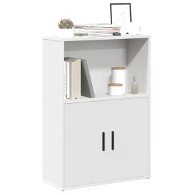 Estantería de madera de ingeniería blanca 60x24x85 cm de , Librerías y estanterías - Ref: Foro24-860409, Precio: 56,60 €, Des...