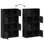 Estantería de madera de ingeniería roble negro 60x24x101,5 cm von , Bücherregale und Regale - Ref: Foro24-860392, Preis: 78,3...