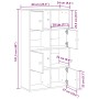 Estantería de madera de ingeniería roble negro 60x24x101,5 cm von , Bücherregale und Regale - Ref: Foro24-860392, Preis: 78,3...
