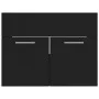 Armario para lavabo madera contrachapada negro 60x38,5x46 cm de vidaXL, Muebles de baño - Ref: Foro24-804648, Precio: 40,06 €...