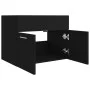 Armario para lavabo madera contrachapada negro 60x38,5x46 cm de vidaXL, Muebles de baño - Ref: Foro24-804648, Precio: 40,06 €...