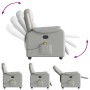 Sillón de masaje reclinable de tela gris nube de , Sillones - Ref: Foro24-4015699, Precio: 206,27 €