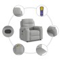 Sillón de masaje reclinable de tela gris nube von , Sessel - Ref: Foro24-4015699, Preis: 206,38 €, Rabatt: %