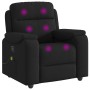 Sillón reclinable de masaje de tela negro by , Armchairs - Ref: Foro24-4015692, Price: 256,21 €, Discount: %