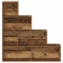 Estantería madera de ingeniería madera envejecida 157x24x160 cm by , Bookcases and shelves - Ref: Foro24-855888, Price: 118,5...