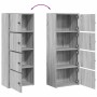 Estantería madera de ingeniería gris sonoma 40x24x102 cm von , Bücherregale und Regale - Ref: Foro24-860378, Preis: 77,42 €, ...