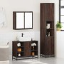 Set de muebles baño 3 pzas madera contrachapada roble marrón by , Bathroom furniture - Ref: Foro24-3301124, Price: 276,74 €, ...