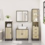 Set de muebles de baño 3 pzas madera contrachapada roble Sonoma by , Bathroom furniture - Ref: Foro24-3301126, Price: 253,64 ...