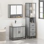 Set de muebles de baño 3 pzas madera contrachapada gris sonoma by , Bathroom furniture - Ref: Foro24-3301158, Price: 253,41 €...
