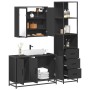 Juego de muebles de baño 3 pzas madera contrachapada negro de , Muebles de baño - Ref: Foro24-3301130, Precio: 275,80 €, Desc...