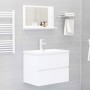 Espejo de baño madera contrachapada blanco 60x10,5x37 cm de vidaXL, Tocadores de baño - Ref: Foro24-804562, Precio: 34,47 €, ...