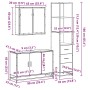 Juego de muebles de baño 3 pzas madera contrachapada negro de , Muebles de baño - Ref: Foro24-3301130, Precio: 275,80 €, Desc...
