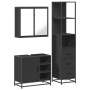 Juego de muebles de baño 3 pzas madera contrachapada negro de , Muebles de baño - Ref: Foro24-3301145, Precio: 262,30 €, Desc...