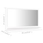 Espejo de baño madera contrachapada blanco 60x10,5x37 cm de vidaXL, Tocadores de baño - Ref: Foro24-804562, Precio: 34,47 €, ...