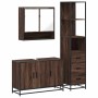 Set de muebles baño 3 pzas madera contrachapada roble marrón by , Bathroom furniture - Ref: Foro24-3301164, Price: 266,18 €, ...