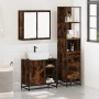 Set de muebles baño 3 pzas madera contrachapada roble ahumado de , Muebles de baño - Ref: Foro24-3301147, Precio: 232,78 €