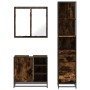 Set de muebles baño 3 pzas madera contrachapada roble ahumado von , Badezimmermöbel - Ref: Foro24-3301147, Preis: 233,28 €, R...