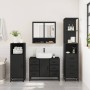 Juego de muebles de baño 3 pzas madera contrachapada negro de , Muebles de baño - Ref: Foro24-3301170, Precio: 301,18 €