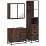 Set de muebles baño 3 pzas madera contrachapada roble marrón von , Badezimmermöbel - Ref: Foro24-3301139, Preis: 262,50 €, Ra...