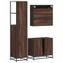 Set de muebles baño 3 pzas madera contrachapada roble marrón von , Badezimmermöbel - Ref: Foro24-3301139, Preis: 262,50 €, Ra...