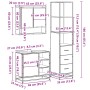 Set de muebles baño 3 pzas madera contrachapada roble marrón von , Badezimmermöbel - Ref: Foro24-3301179, Preis: 257,65 €, Ra...