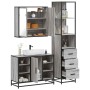 Set de muebles de baño 3 pzas madera contrachapada gris sonoma by , Bathroom furniture - Ref: Foro24-3301153, Price: 263,72 €...