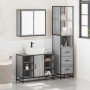 Set de muebles de baño 3 pzas madera contrachapada gris sonoma by , Bathroom furniture - Ref: Foro24-3301153, Price: 263,72 €...