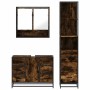 Set de muebles baño 3 pzas madera contrachapada roble ahumado von , Badezimmermöbel - Ref: Foro24-3301172, Preis: 277,49 €, R...