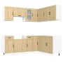 Mueble cocina Kalmar roble sonoma 11 pzas madera contrachapada von , Küchenschränke - Ref: Foro24-3314944, Preis: 668,23 €, R...