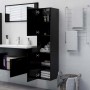 Badezimmerschrank aus schwarzem Sperrholz, 30 x 30 x 130 cm von vidaXL, Badezimmermöbel - Ref: Foro24-804998, Preis: 69,18 €,...