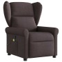 Sillón de masaje reclinable de tela marrón oscuro de , Sillones - Ref: Foro24-4015671, Precio: 210,69 €, Descuento: %