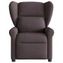 Sillón de masaje reclinable de tela marrón oscuro de , Sillones - Ref: Foro24-4015671, Precio: 210,69 €, Descuento: %