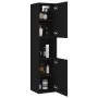 Black plywood bathroom cabinet 30x30x130 cm by vidaXL, Bathroom furniture - Ref: Foro24-804998, Price: 67,03 €, Discount: %