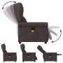 Sillón de masaje reclinable de tela marrón oscuro de , Sillones - Ref: Foro24-4015671, Precio: 210,69 €, Descuento: %