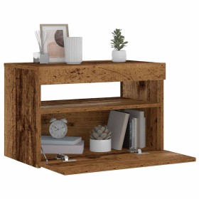 Mesilla de noche con luces LED madera vieja 60x35x40 cm von , Nachttische - Ref: Foro24-3329175, Preis: 52,48 €, Rabatt: %