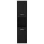 Badezimmerschrank aus schwarzem Sperrholz, 30 x 30 x 130 cm von vidaXL, Badezimmermöbel - Ref: Foro24-804998, Preis: 69,18 €,...