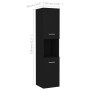 Badezimmerschrank aus schwarzem Sperrholz, 30 x 30 x 130 cm von vidaXL, Badezimmermöbel - Ref: Foro24-804998, Preis: 69,18 €,...
