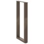 Patas mesa centro forma U 2uds acero natural 38x(72-73)cm acero by , Table legs - Ref: Foro24-4013175, Price: 66,01 €, Discou...