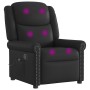 Sillón reclinable de cuero sintético negro brillante by , Armchairs - Ref: Foro24-4015678, Price: 193,95 €, Discount: %